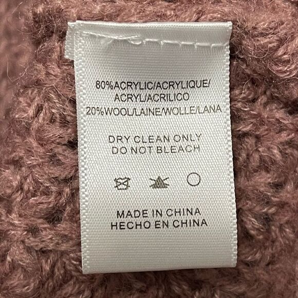 Anthropologie MOTH Rocia Waffle Knit Ruffle Cocoon Sweater Cardigan L - Picture 9 of 10